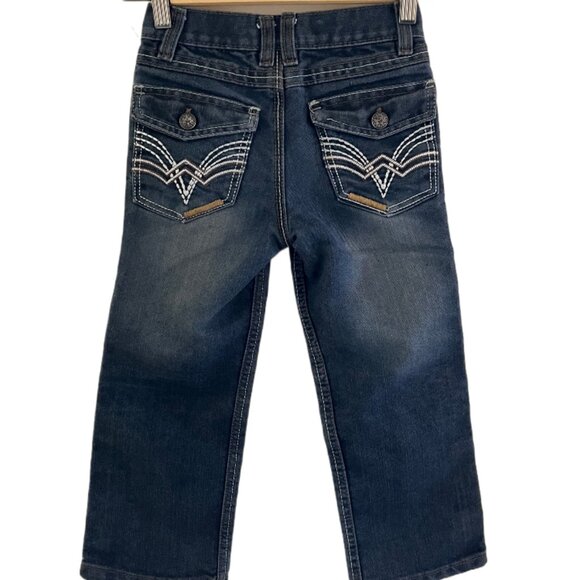 English Laundry Straight Leg, Embroidered Flap Pocket Girls Jeans Size 6 - Picture 4 of 9